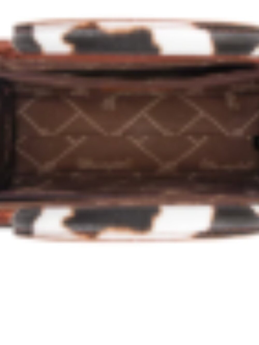 Wrangler Cowhide Print Western Satchel Tote Bag W/Strap - Brown NWT - Picture 3 of 4